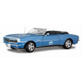 9" Blue 1968 Chevrolet Camaro Ss396 Convertible Die Cast Replica